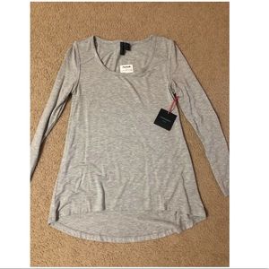 Cynthia Rowell grey long sleeve top XS